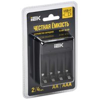 Устройство зарядное для 2-4 NiMH/CD аккумуляторов AA/AAA 200мА с LED индикатором IEK