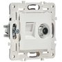 SKANDY Розетка двойная TV+RJ45 кат.5E SK-A14W арктический белый IEK в TV розетки, разветвители  от IEK ( ИЭК ) в интернет магазине ЭлектроОм электротовары 4 SK-AK20-1-K01 SK-AK20-1-K01 IEK ( ИЭК ) 4