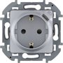 Розетка 1-м СП Inspiria 16А IP20 250В 2P+E немецк. стандарт с заряд. устройством USB тип C 1.5А 5В механизм алюм. Leg в Розетка от Inspiria(группа Legrand) в интернет магазине ЭлектроОм электротовары 7 673772 673772 Inspiria(группа Legrand) 7