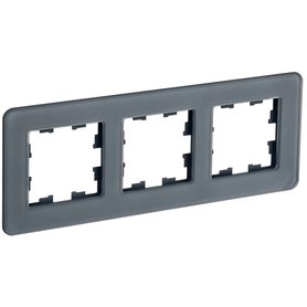 BRITE Рамка 3-местная РУ-3-2-Бр стекло графит RE IEK в Выключатели клавишные, переключатели от IEK ( ИЭК ) в интернет магазине ЭлектроОм электротовары BR-M32-G-41-K53 BR-M32-G-41-K53 IEK ( ИЭК )