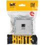 BRITE Розетка компьютерная RJ45 кат.6 РК11-БрА алюминий IEK в Выключатели клавишные, переключатели от IEK ( ИЭК ) в интернет магазине ЭлектроОм электротовары 2 BR-K10-2-K47 BR-K10-2-K47 IEK ( ИЭК ) 2