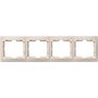 Рамка 4-м КВАРТА РГ-4-ККм горизонт. крем. IEK EMK40-K33-DM в Рамка декоративная для электроустановочных устройств от IEK ( ИЭК ) в интернет магазине ЭлектроОм электротовары 3 EMK40-K33-DM EMK40-K33-DM IEK ( ИЭК ) 3