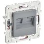 SKANDY Розетка компьютерная двойная RJ45 кат.5E SK-K03Gr серый IEK в Розетка от IEK ( ИЭК ) в интернет магазине ЭлектроОм электротовары 3 SK-K20-1-K03 SK-K20-1-K03 IEK ( ИЭК ) 3