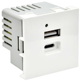PRIMER РКЮ-25-40-П Розетка USB A+C 5В 4,2А (2 модуля) белая IEK в Розетка от IEK ( ИЭК ) в интернет магазине ЭлектроОм электротовары PR-KK40D-RU-0-2-AC-K01 PR-KK40D-RU-0-2-AC-K01 IEK ( ИЭК )