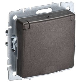BRITE Розетка 1-местная с заземлением с защитными шторками и крышкой 16А IP20 РСбш10-3-БрТБ темная бронза IEK в Выключатели клавишные, переключатели от IEK ( ИЭК ) в интернет магазине ЭлектроОм электротовары BR-R16-16-K45 BR-R16-16-K45 IEK ( ИЭК )