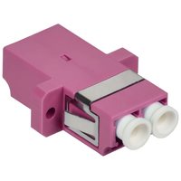 ITK Адаптер оптический проходной LC-duplex OM4 UPC