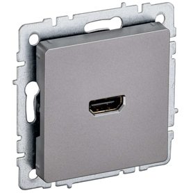 BRITE Розетка HDMI РHDMI-0-БрС сталь IEK в Выключатели клавишные, переключатели от IEK ( ИЭК ) в интернет магазине ЭлектроОм электротовары BR-H10-K46 BR-H10-K46 IEK ( ИЭК )