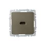 BRITE Розетка HDMI РHDMI-0-БрШ шампань IEK в Выключатели клавишные, переключатели от IEK ( ИЭК ) в интернет магазине ЭлектроОм электротовары 7 BR-H10-K37 BR-H10-K37 IEK ( ИЭК ) 7