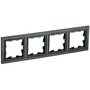Рамка 4-м BRITE РУ-4-БрЧ черн. IEK BR-M42-K02 в Рамка декоративная для электроустановочных устройств от IEK ( ИЭК ) в интернет магазине ЭлектроОм электротовары 1 BR-M42-K02 BR-M42-K02 IEK ( ИЭК ) 1