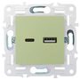 SKANDY Розетка USB A+C 3,1А SK-R14G мятный IEK в Розетка от IEK ( ИЭК ) в интернет магазине ЭлектроОм электротовары 5 SK-U22-D31-K06 SK-U22-D31-K06 IEK ( ИЭК ) 5
