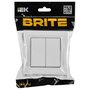 BRITE Выключатель 2-клавишный 10А в сборе ВСР10-2-0-БрАБ арктический белый IEK в Выключатели клавишные, переключатели от IEK ( ИЭК ) в интернет магазине ЭлектроОм электротовары 3 BR-V20-0-10-K91-F BR-V20-0-10-K91-F IEK ( ИЭК ) 3