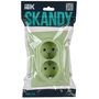 SKANDY Розетка 2-местная с заземлением с защитными шторками 16А в сборе SK-R07G мятный IEK в Розетка от IEK ( ИЭК ) в интернет магазине ЭлектроОм электротовары 2 SK-R24-16-K06-F SK-R24-16-K06-F IEK ( ИЭК ) 2
