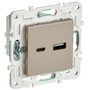 SKANDY Розетка USB A+C 18Вт SK-R13Sh шампань IEK в Розетка от IEK ( ИЭК ) в интернет магазине ЭлектроОм электротовары 1 SK-U22-018-K37 SK-U22-018-K37 IEK ( ИЭК ) 1