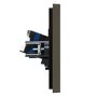 FORTE&PIANO Розетка компьютерная двойная RJ45 кат.6 FP334 серый IEK в Розетка от IEK ( ИЭК ) в интернет магазине ЭлектроОм электротовары 5 FP-K20-2-K03 FP-K20-2-K03 IEK ( ИЭК ) 5