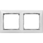 Pамка 2 поста белый/серебро Valena  в Рамка декоративная для электроустановочных устройств от Legrand в интернет магазине ЭлектроОм электротовары 3 770492 770492 Legrand 3