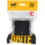 BRITE Выключатель 1-клавишный проходной с индикацией 10А ВС10-1-7-БрЧ черный IEK в Выключатели клавишные, переключатели от IEK ( ИЭК ) в интернет магазине ЭлектроОм электротовары 2 BR-V12-1-10-K02 BR-V12-1-10-K02 IEK ( ИЭК ) 2