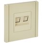 FORTE&PIANO Розетка двойная RJ11+RJ45 кат.5E FP435 ваниль IEK в Розетка от IEK ( ИЭК ) в интернет магазине ЭлектроОм электротовары 4 FP-KT20-O-1-K10 FP-KT20-O-1-K10 IEK ( ИЭК ) 4