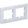 Рамка 2-м BRITE РУ-2-2-БрБ стекло бел. IEK BR-M22-G-K01 в Рамка декоративная для электроустановочных устройств от IEK ( ИЭК ) в интернет магазине ЭлектроОм электротовары 1 BR-M22-G-K01 BR-M22-G-K01 IEK ( ИЭК ) 1