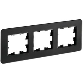 BRITE Рамка 3-местная РУ-3-2-Бр стекло черный RE IEK в Выключатели клавишные, переключатели от IEK ( ИЭК ) в интернет магазине ЭлектроОм электротовары BR-M32-G-41-K02 BR-M32-G-41-K02 IEK ( ИЭК )