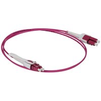 ITK Шнур оптический коммутационный соединительный (патч-корд) для многомодового кабеля (MM) 50/125 (OM4) LC/UPC-LC/UPC Duplex разъёмы uniboot push-pull LSZH 3м