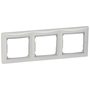 Pамка 3 поста белый/серебро Valena  в Рамка декоративная для электроустановочных устройств от Legrand в интернет магазине ЭлектроОм электротовары 2 770493 770493 Legrand 2