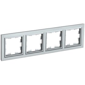 Рамка 4-м BRITE РУ-4-БрА алюм. IEK BR-M42-K47 в Рамка декоративная для электроустановочных устройств от IEK ( ИЭК ) в интернет магазине ЭлектроОм электротовары BR-M42-K47 BR-M42-K47 IEK ( ИЭК )