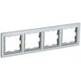Рамка 4-м BRITE РУ-4-БрА алюм. IEK BR-M42-K47 в Рамка декоративная для электроустановочных устройств от IEK ( ИЭК ) в интернет магазине ЭлектроОм электротовары 1 BR-M42-K47 BR-M42-K47 IEK ( ИЭК ) 1