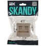 SKANDY Розетка компьютерная двойная RJ45 кат.5E SK-K03Sa песочный IEK в Розетка от IEK ( ИЭК ) в интернет магазине ЭлектроОм электротовары 2 SK-K20-1-K98 SK-K20-1-K98 IEK ( ИЭК ) 2