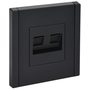 FORTE&PIANO Розетка компьютерная двойная RJ45 кат.6 FP134 черный IEK в Розетка от IEK ( ИЭК ) в интернет магазине ЭлектроОм электротовары 4 FP-K20-2-K02 FP-K20-2-K02 IEK ( ИЭК ) 4