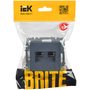 BRITE Розетка компьютерная двойная RJ45 кат.6 РК11-2-БрМ маренго IEK в Выключатели клавишные, переключатели от IEK ( ИЭК ) в интернет магазине ЭлектроОм электротовары 2 BR-K20-2-K35 BR-K20-2-K35 IEK ( ИЭК ) 2