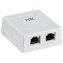 ITK Настенная информационная розетка RJ45 кат.6 FTP 2-порта в Розетка от IEK ( ИЭК ) в интернет магазине ЭлектроОм электротовары 2 CS2-1C06F-22 CS2-1C06F-22 IEK ( ИЭК ) 2