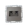 BRITE Розетка двойная RJ11+RJ45 кат.5E РК/Т12-БрС сталь IEK в Выключатели клавишные, переключатели от IEK ( ИЭК ) в интернет магазине ЭлектроОм электротовары 5 BR-KT20-O-1-K46 BR-KT20-O-1-K46 IEK ( ИЭК ) 5