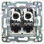 SKANDY Розетка компьютерная двойная RJ45 кат.5E SK-K03W арктический белый IEK в Розетка от IEK ( ИЭК ) в интернет магазине ЭлектроОм электротовары 3 SK-K20-1-K01 SK-K20-1-K01 IEK ( ИЭК ) 3