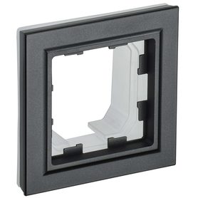 Рамка 1-м IP44 BRITE РУ-1-БрЧ-44 черн. IEK BR-M12-44-K02 в Рамка декоративная для электроустановочных устройств от IEK ( ИЭК ) в интернет магазине ЭлектроОм электротовары BR-M12-44-K02 BR-M12-44-K02 IEK ( ИЭК )