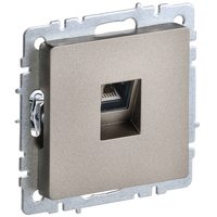 BRITE Розетка компьютерная RJ45 кат.6 РК11-БрШ шампань IEK