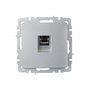 BRITE Розетка компьютерная RJ45 кат.6 РК11-БрА алюминий IEK в Выключатели клавишные, переключатели от IEK ( ИЭК ) в интернет магазине ЭлектроОм электротовары 4 BR-K10-2-K47 BR-K10-2-K47 IEK ( ИЭК ) 4