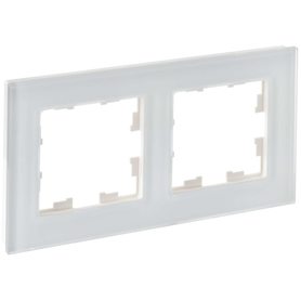 BRITE Рамка 2-местная РУ-2-2-Бр стекло белый матовый IEK в Выключатели клавишные, переключатели от IEK ( ИЭК ) в интернет магазине ЭлектроОм электротовары BR-M22-G-31-K01 BR-M22-G-31-K01 IEK ( ИЭК )