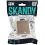 SKANDY Розетка 1-местная с заземлением с защитными шторками и крышкой 16А IP44 SK-R11Sa песочный IEK в Розетка от IEK ( ИЭК ) в интернет магазине ЭлектроОм электротовары 2 SK-R16-16-44-K98 SK-R16-16-44-K98 IEK ( ИЭК ) 2