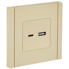 FORTE&PIANO Розетка USB A+C 3,1А FP450 ваниль IEK в Розетка от IEK ( ИЭК ) в интернет магазине ЭлектроОм электротовары FP-U22-D31-K10 FP-U22-D31-K10 IEK ( ИЭК )