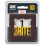 Рамка 1-м BRITE РУ-1-2-БрТБ стекло темн. бронза IEK BR-M12-G-K45 в Рамка декоративная для электроустановочных устройств от IEK ( ИЭК ) в интернет магазине ЭлектроОм электротовары 2 BR-M12-G-K45 BR-M12-G-K45 IEK ( ИЭК ) 2