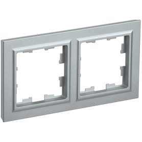 Рамка 2-м BRITE РУ-2-БрА алюм. IEK BR-M22-K47 в Рамка декоративная для электроустановочных устройств от IEK ( ИЭК ) в интернет магазине ЭлектроОм электротовары BR-M22-K47 BR-M22-K47 IEK ( ИЭК )