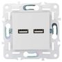 SKANDY Розетка USB A+A 3,1А SK-R15W арктический белый IEK в Розетка от IEK ( ИЭК ) в интернет магазине ЭлектроОм электротовары 3 SK-U21-D31-K01 SK-U21-D31-K01 IEK ( ИЭК ) 3