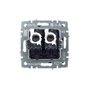 BRITE Розетка компьютерная двойная RJ45 кат.5E РК10-2-БрТБ темная бронза IEK в Выключатели клавишные, переключатели от IEK ( ИЭК ) в интернет магазине ЭлектроОм электротовары 8 BR-K20-1-K45 BR-K20-1-K45 IEK ( ИЭК ) 8