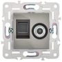 SKANDY Розетка двойная TV+RJ45 кат.6 SK-A15N металл никель IEK в Выключатели клавишные, переключатели от IEK ( ИЭК ) в интернет магазине ЭлектроОм электротовары 6 SK-AK20-2-K50 SK-AK20-2-K50 IEK ( ИЭК ) 6