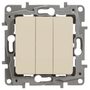 Механизм выключателя 3-кл. СП Etika Plus 10А IP20 250В 10AX винт. зажимы сл. кость Leg 672313 в Выключатели клавишные, переключатели от Legrand в интернет магазине ЭлектроОм электротовары 5 672313 672313 Legrand 5
