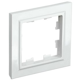 Рамка 1-м BRITE РУ-1-БрБ бел. IEK BR-M12-K01 в Рамка декоративная для электроустановочных устройств от IEK ( ИЭК ) в интернет магазине ЭлектроОм электротовары BR-M12-K01 BR-M12-K01 IEK ( ИЭК )