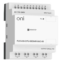 ПЛК 430 Модуль ЦПУ 8 DI 4 RO 220В AC без экрана ONI