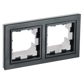 Рамка 2-м IP44 BRITE РУ-2-БрЧ-44 черн. IEK BR-M22-44-K02 в Рамка декоративная для электроустановочных устройств от IEK ( ИЭК ) в интернет магазине ЭлектроОм электротовары BR-M22-44-K02 BR-M22-44-K02 IEK ( ИЭК )