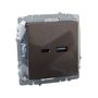 BRITE Розетка USB A+C 18Вт РЮ11-1-БрТБ темная бронза IEK в Выключатели клавишные, переключатели от IEK ( ИЭК ) в интернет магазине ЭлектроОм электротовары 3 BR-U22-018-K45 BR-U22-018-K45 IEK ( ИЭК ) 3