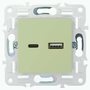 SKANDY Розетка USB A+C 18Вт SK-R13G мятный IEK в Розетка от IEK ( ИЭК ) в интернет магазине ЭлектроОм электротовары 6 SK-U22-018-K06 SK-U22-018-K06 IEK ( ИЭК ) 6